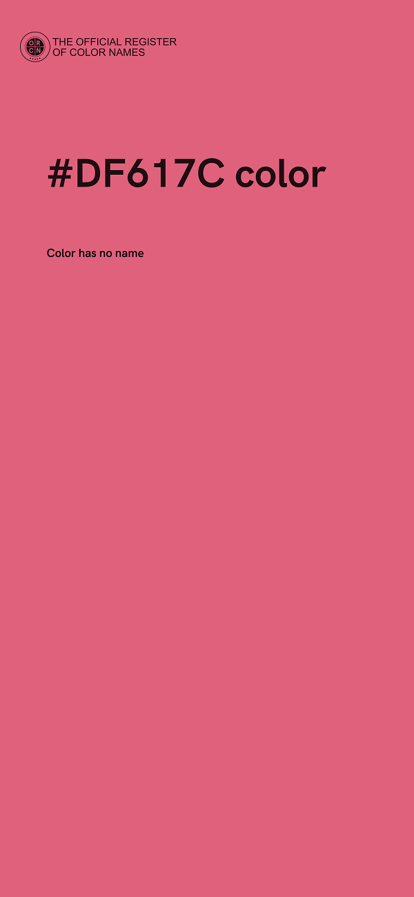 #DF617C color image