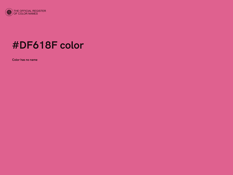 #DF618F color image