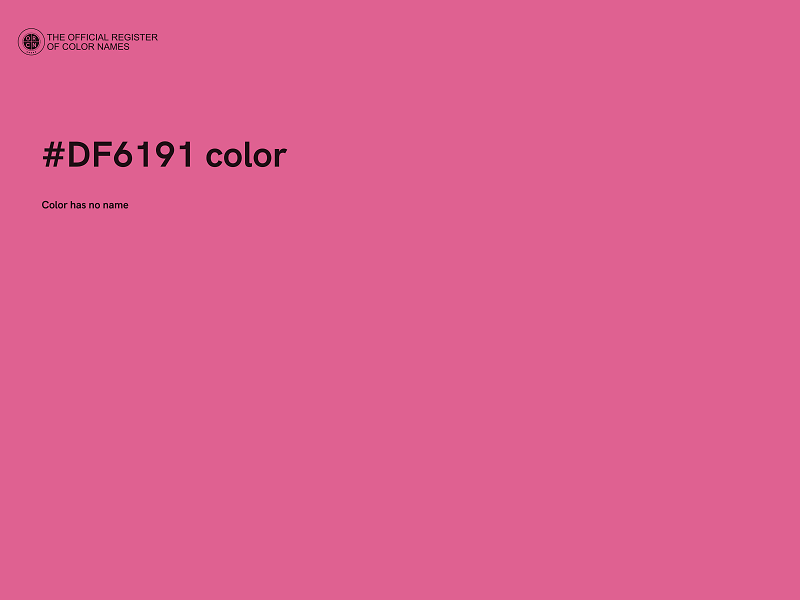 #DF6191 color image