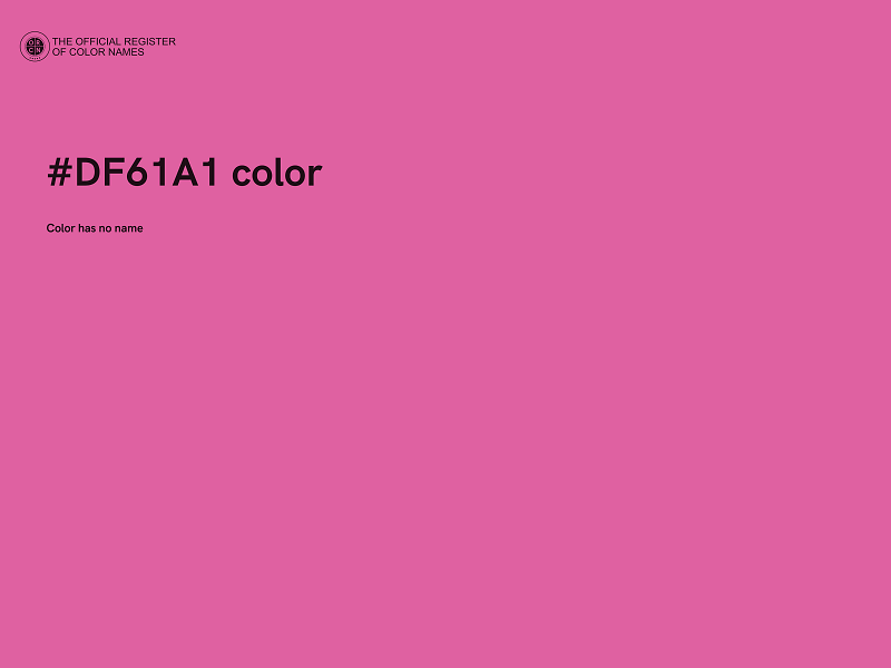 #DF61A1 color image