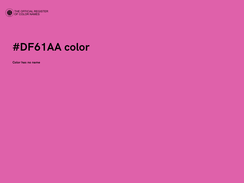 #DF61AA color image