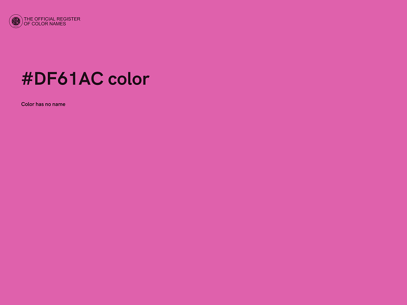 #DF61AC color image