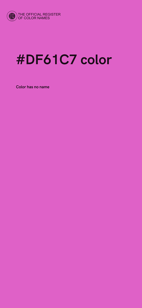 #DF61C7 color image