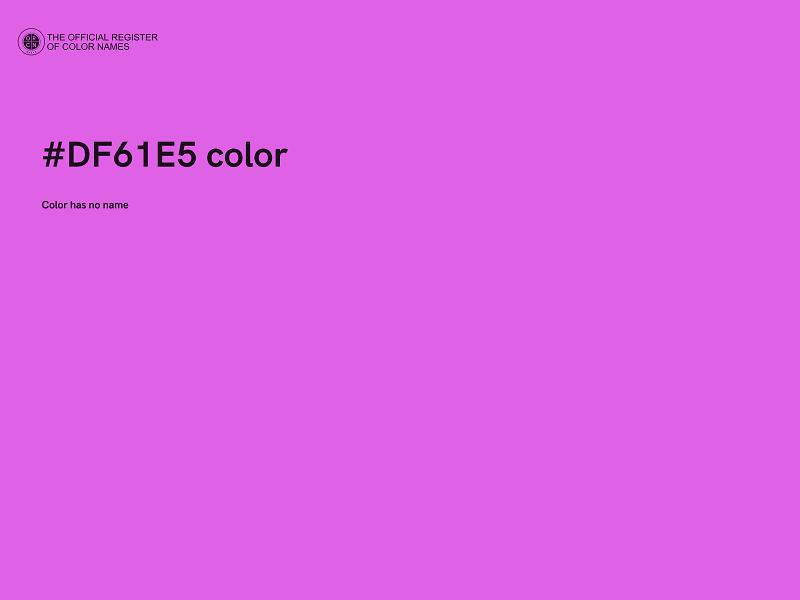 #DF61E5 color image