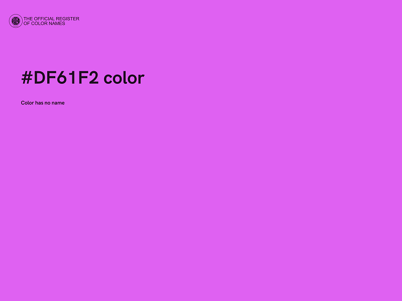 #DF61F2 color image