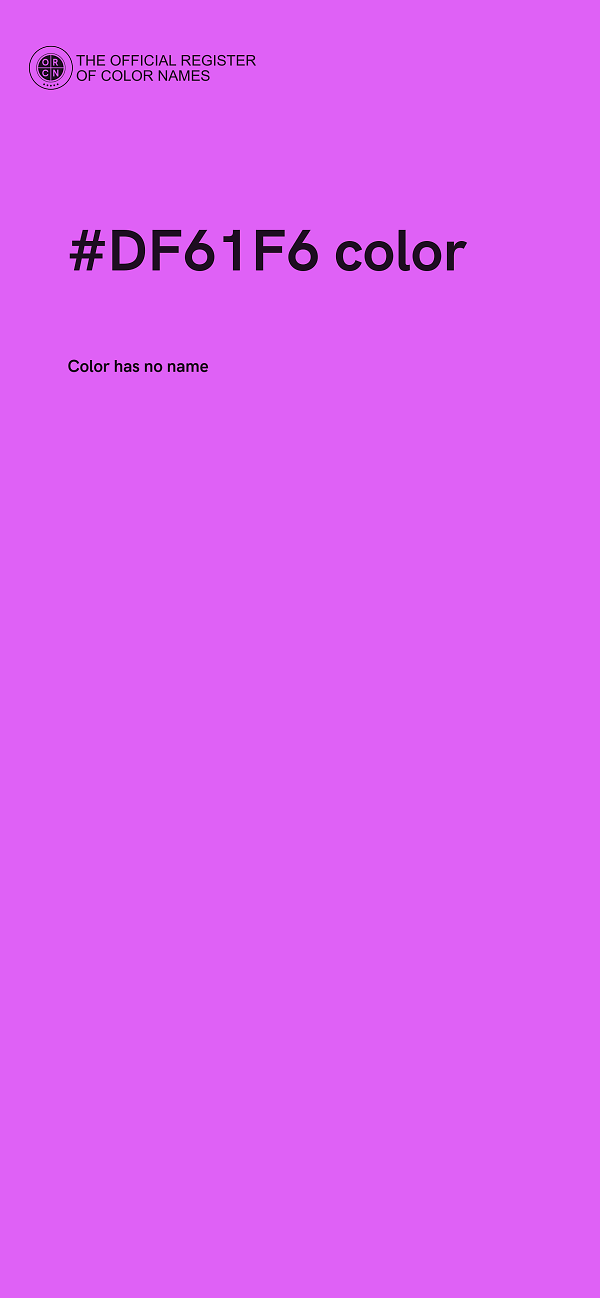 #DF61F6 color image