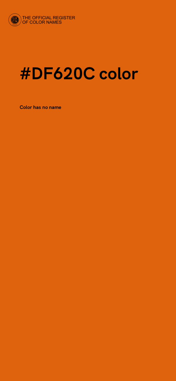 #DF620C color image