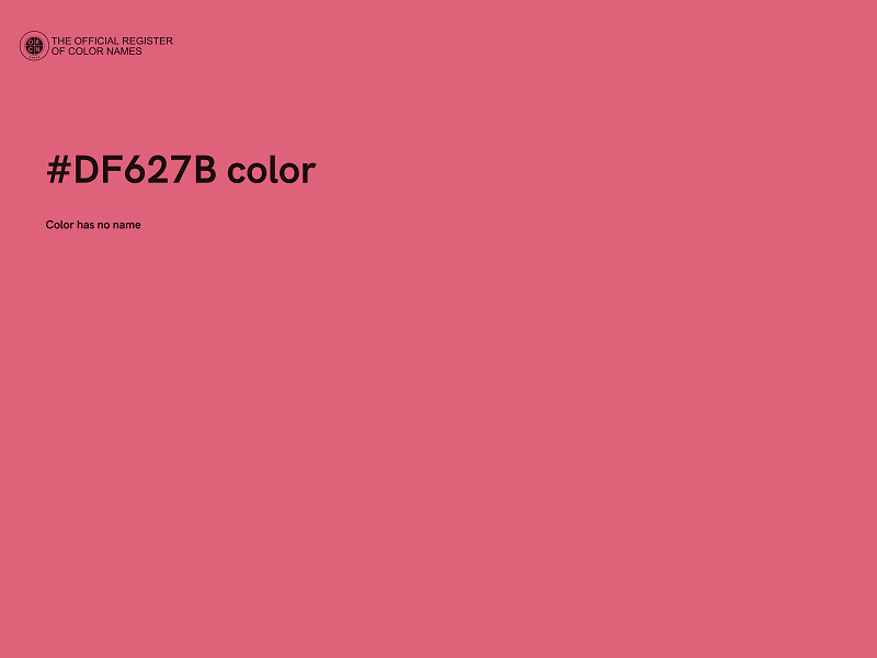 #DF627B color image