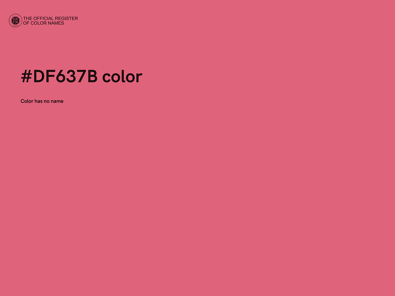 #DF637B color image