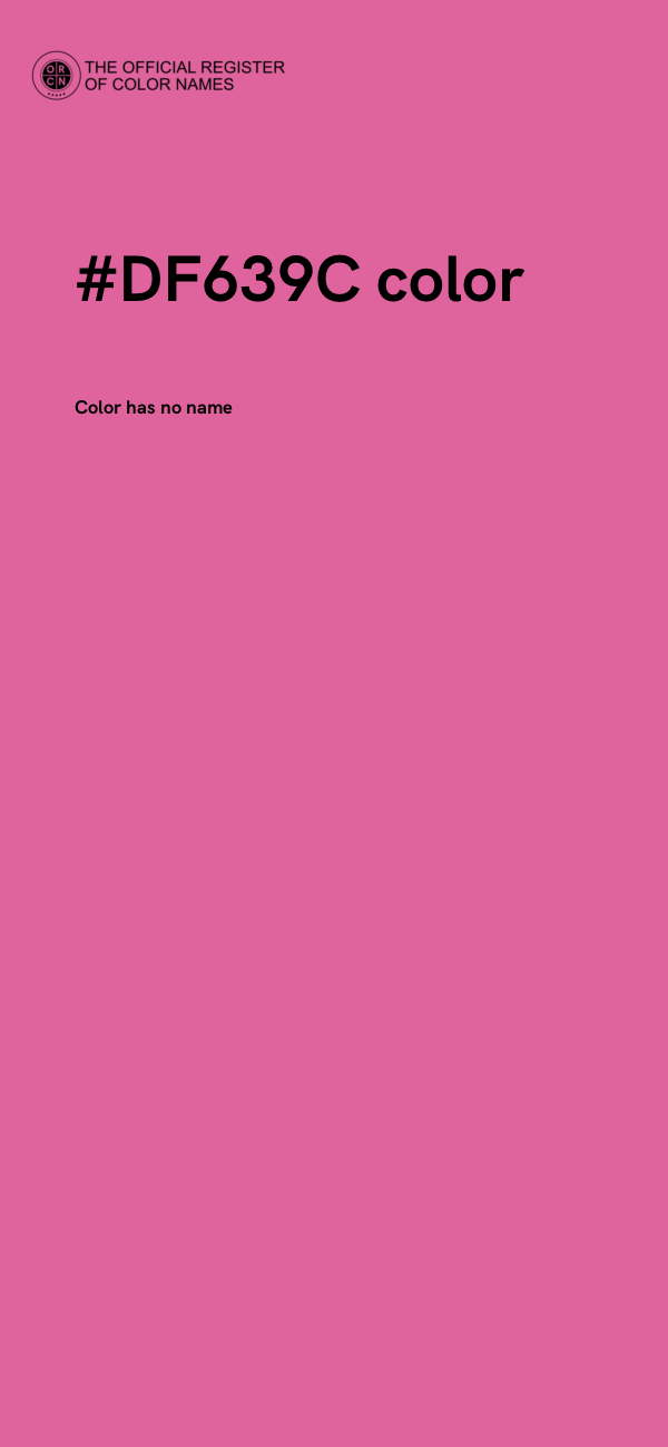 #DF639C color image