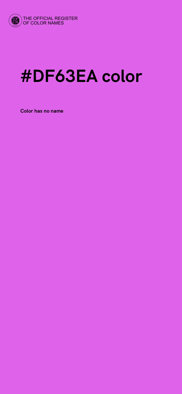 #DF63EA color image