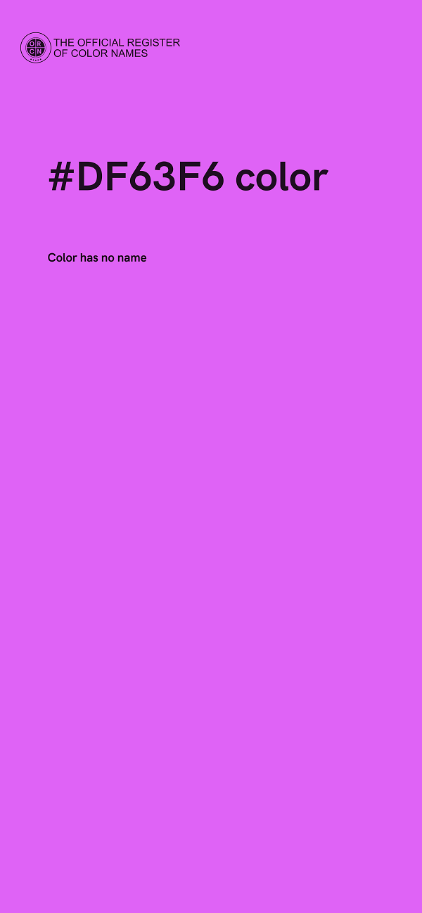 #DF63F6 color image