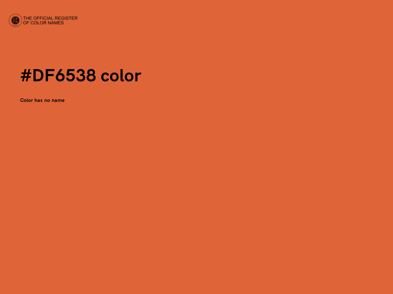 #DF6538 color image