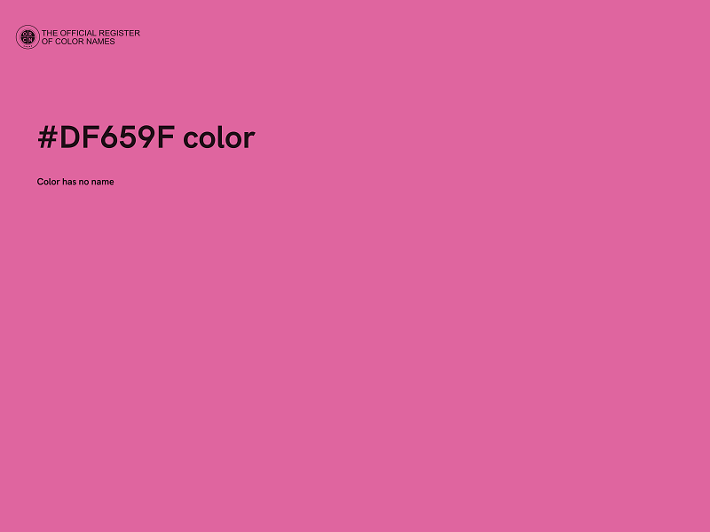 #DF659F color image