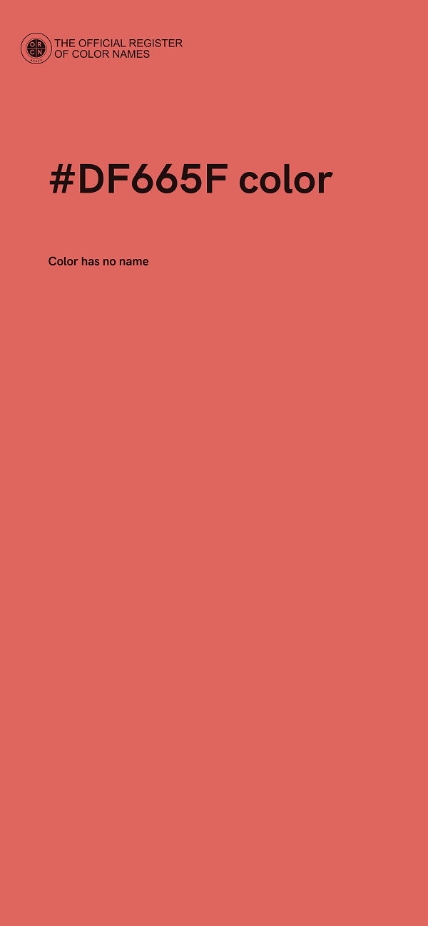 #DF665F color image