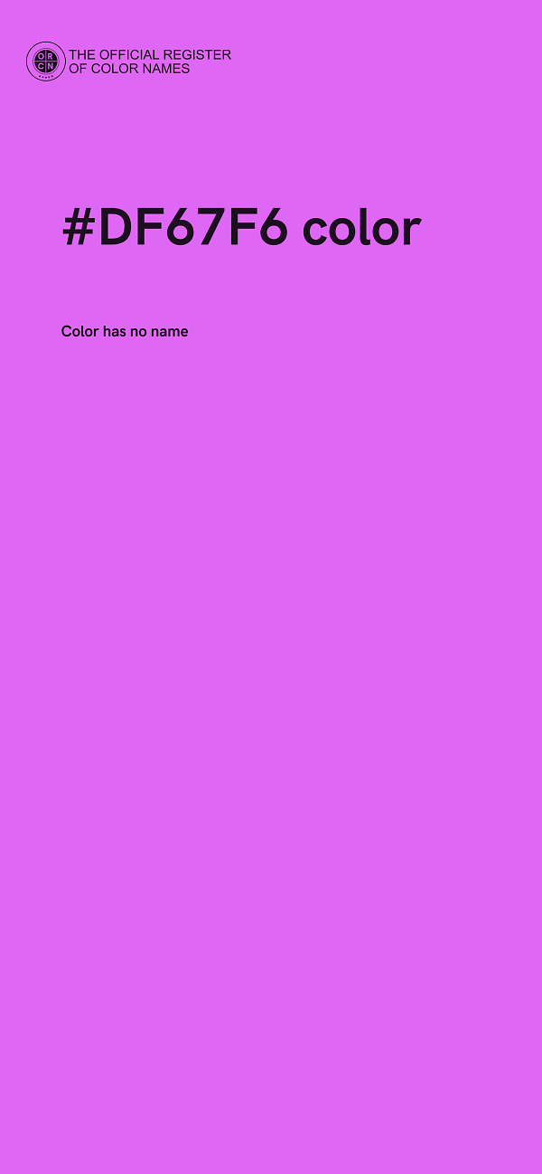 #DF67F6 color image