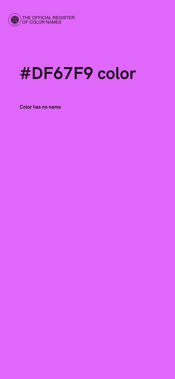 #DF67F9 color image