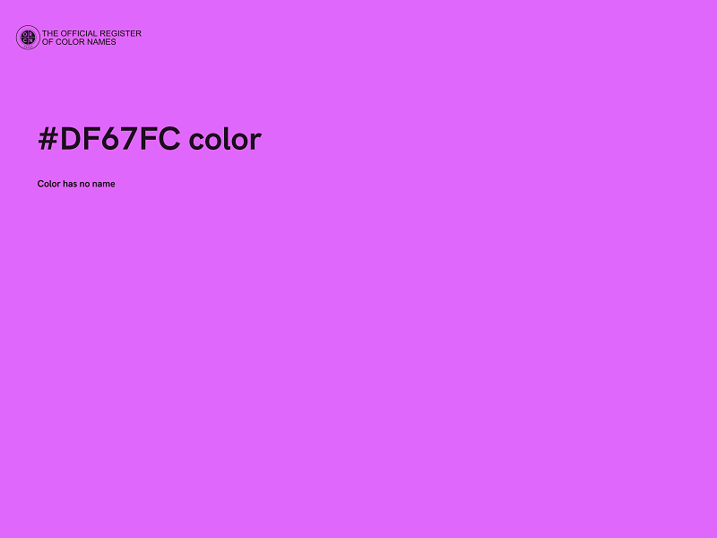 #DF67FC color image