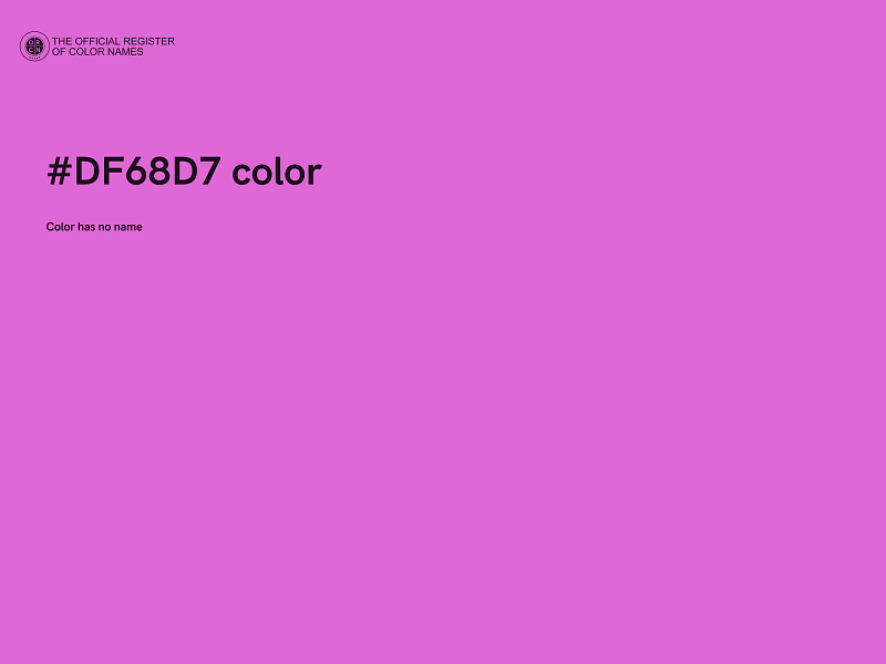 #DF68D7 color image