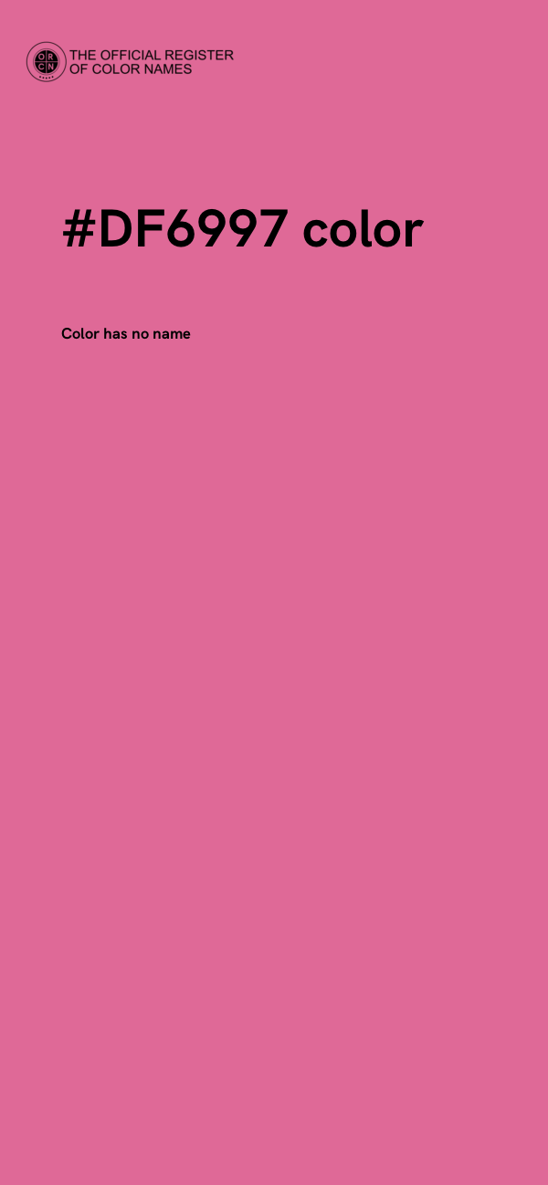 #DF6997 color image