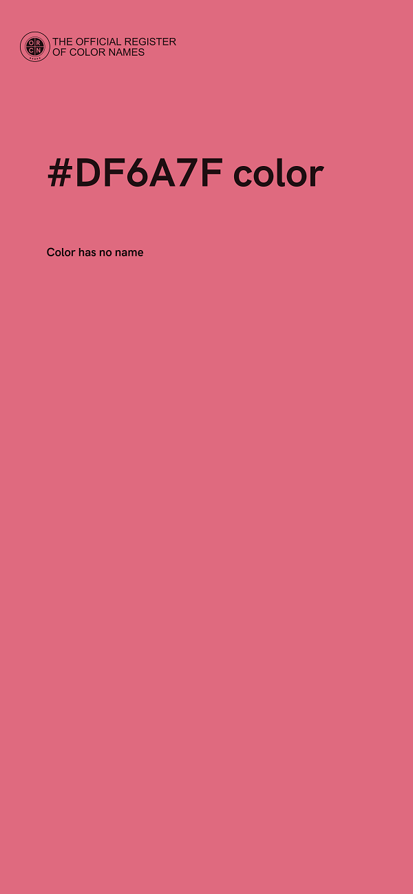 #DF6A7F color image