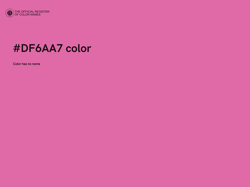 #DF6AA7 color image