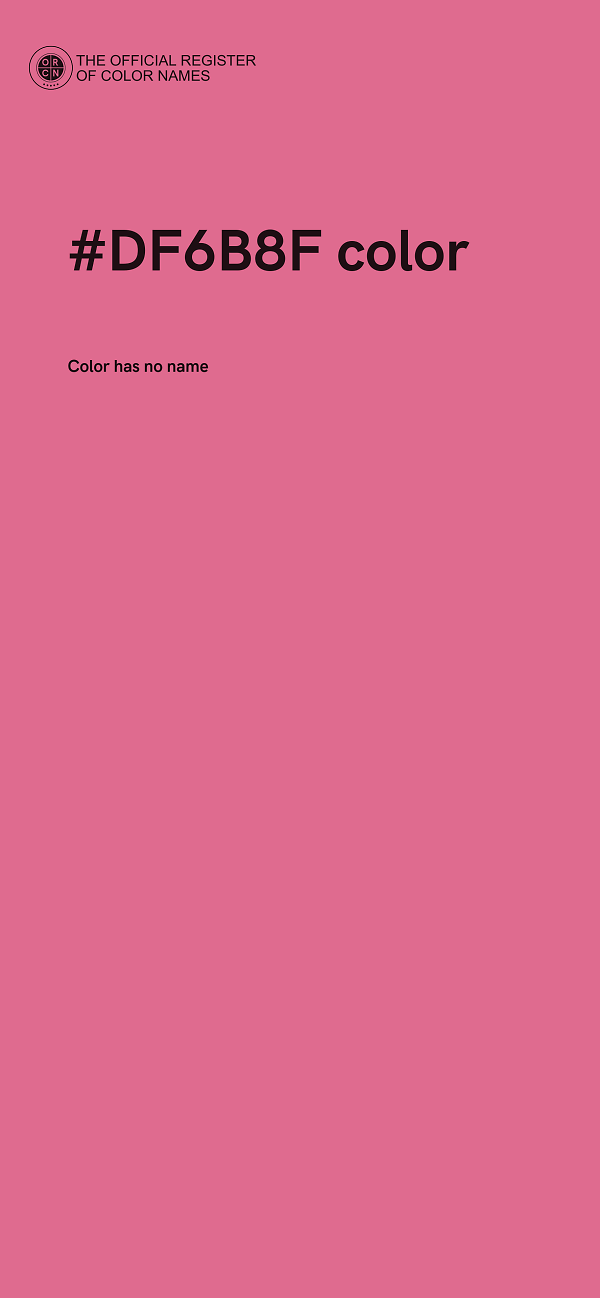 #DF6B8F color image
