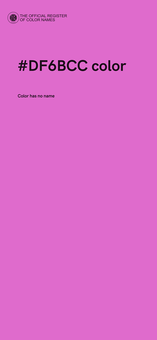 #DF6BCC color image