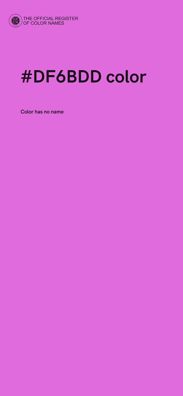 #DF6BDD color image