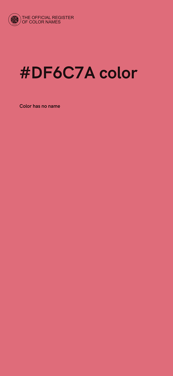 #DF6C7A color image
