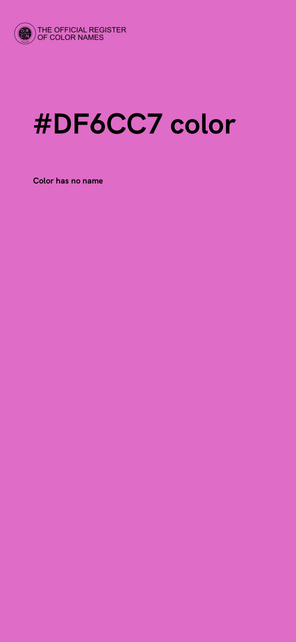 #DF6CC7 color image