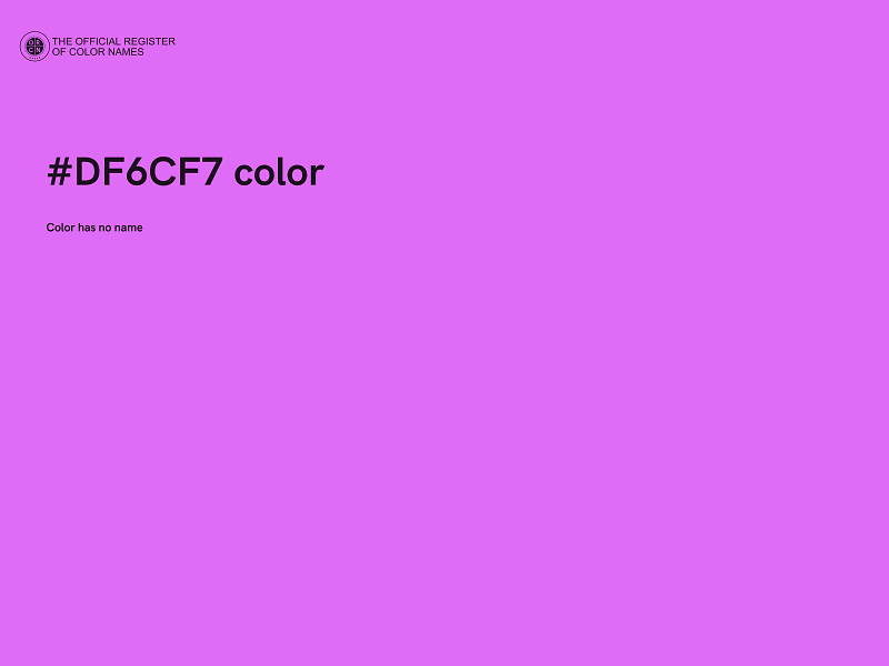 #DF6CF7 color image