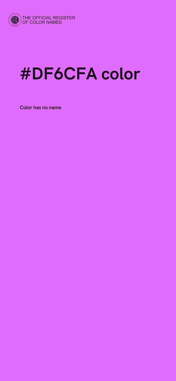 #DF6CFA color image