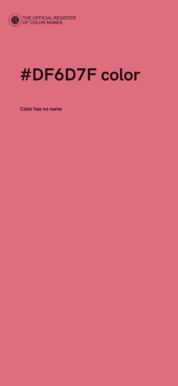 #DF6D7F color image
