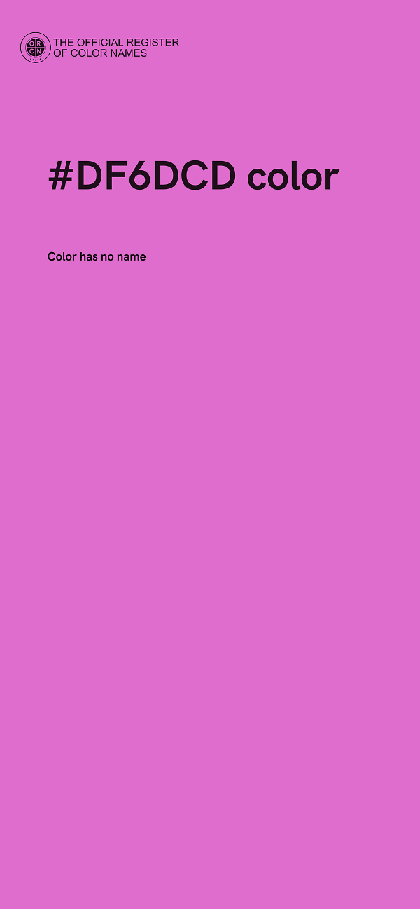 #DF6DCD color image