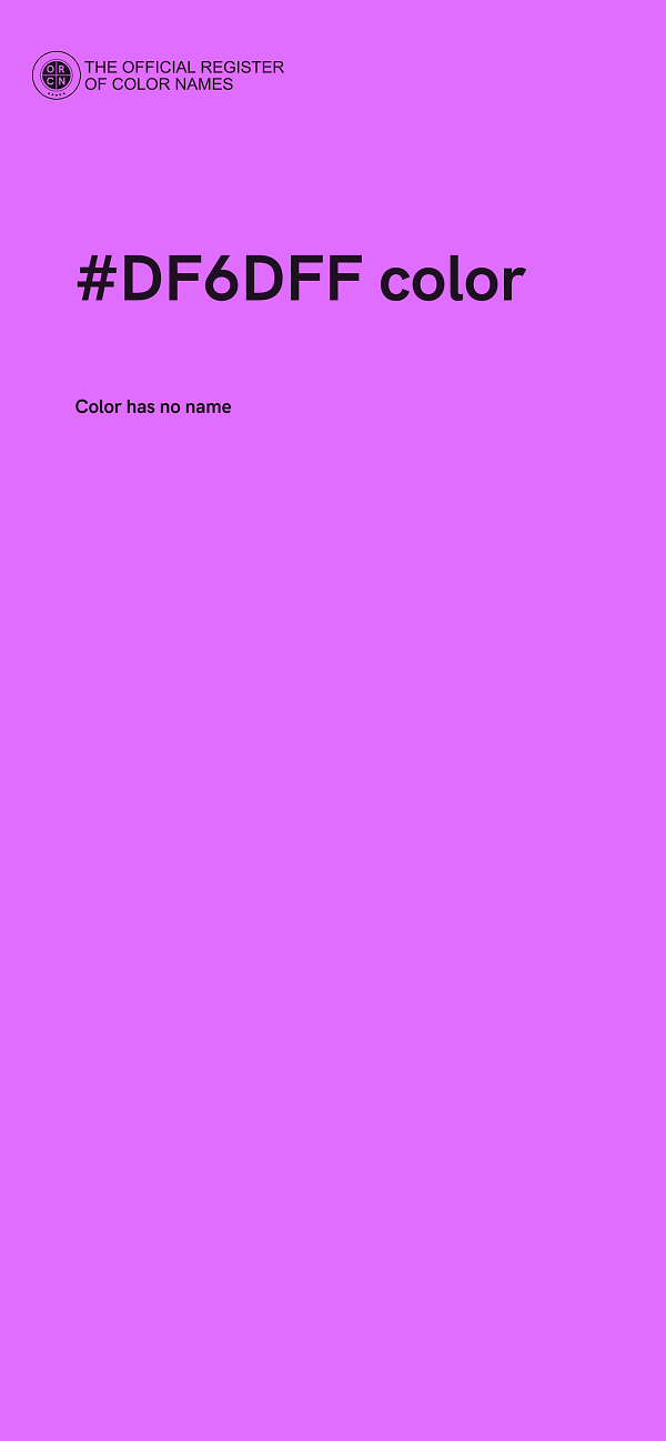 #DF6DFF color image