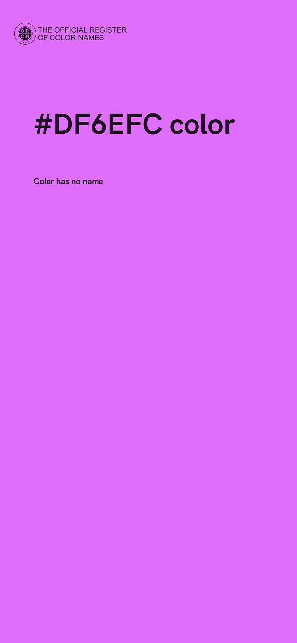 #DF6EFC color image