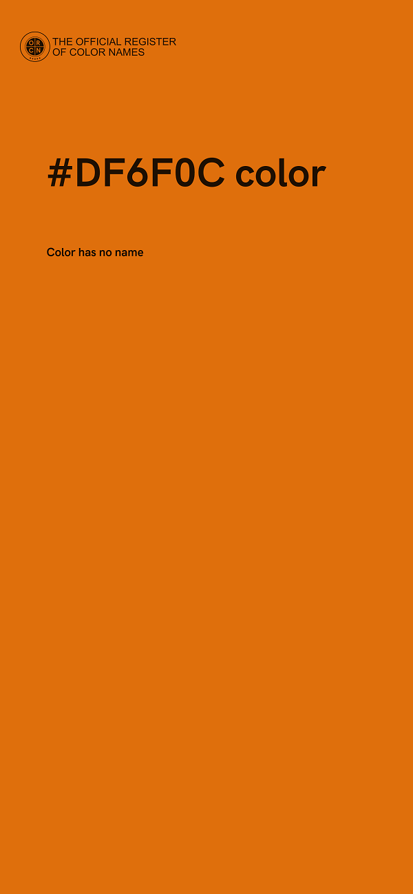 #DF6F0C color image