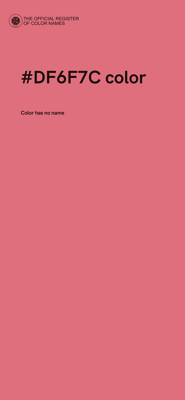 #DF6F7C color image