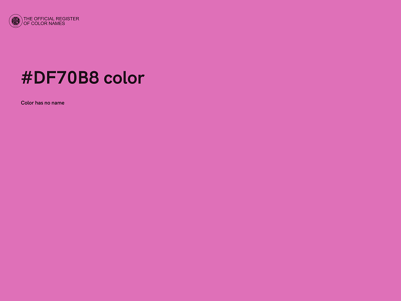 #DF70B8 color image