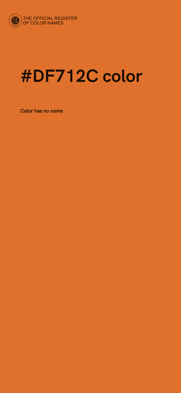 #DF712C color image