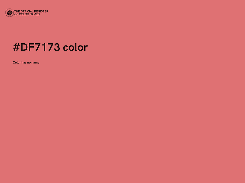 #DF7173 color image