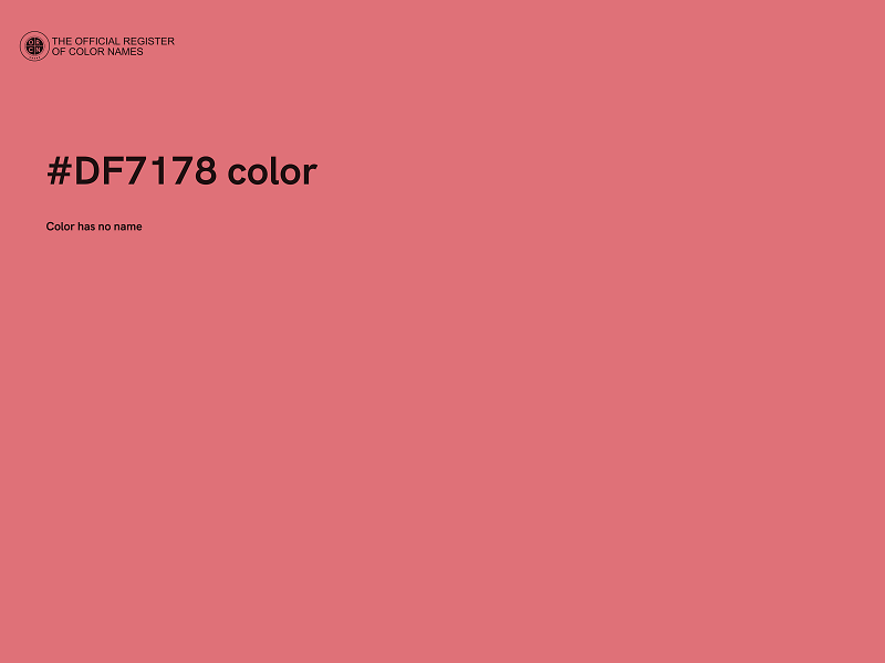 #DF7178 color image