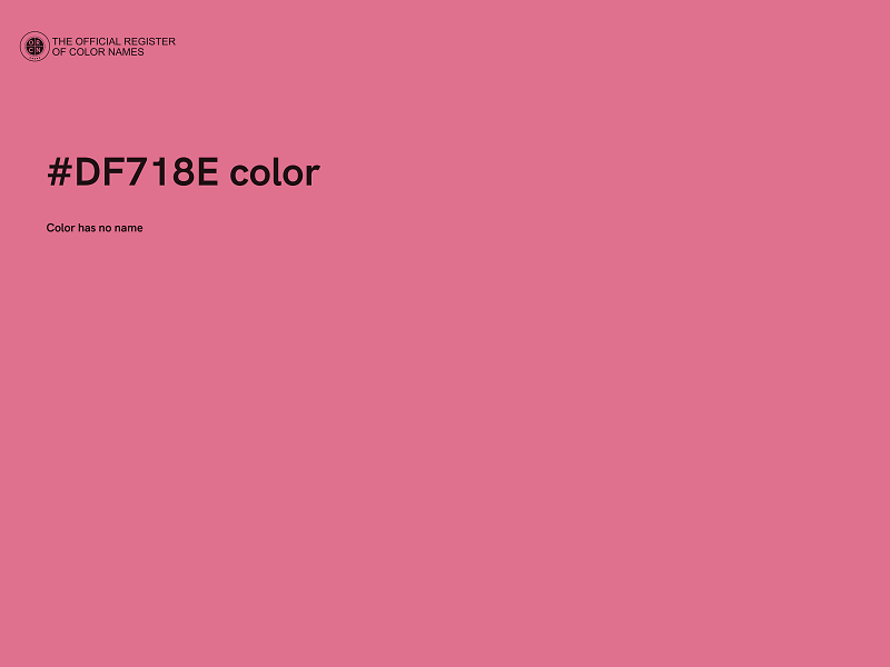 #DF718E color image