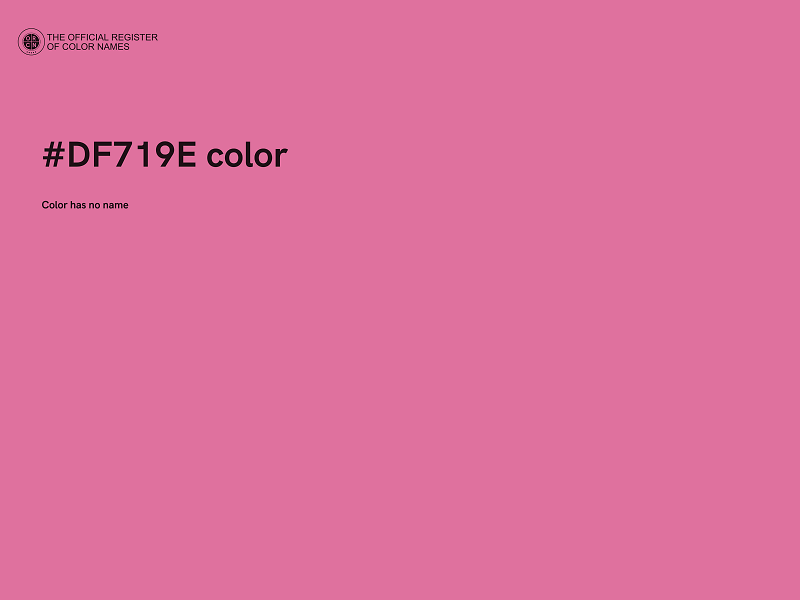 #DF719E color image