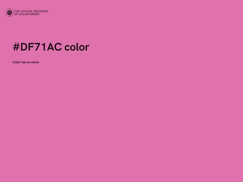 #DF71AC color image