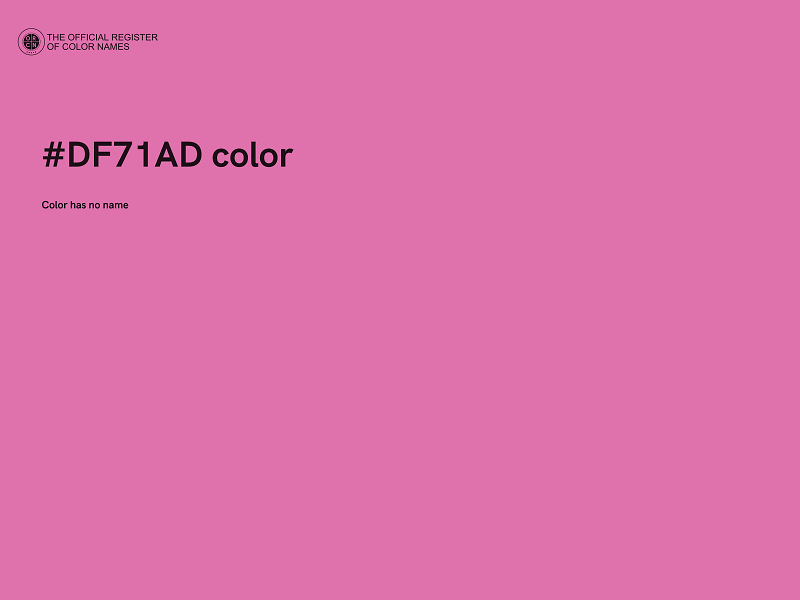 #DF71AD color image