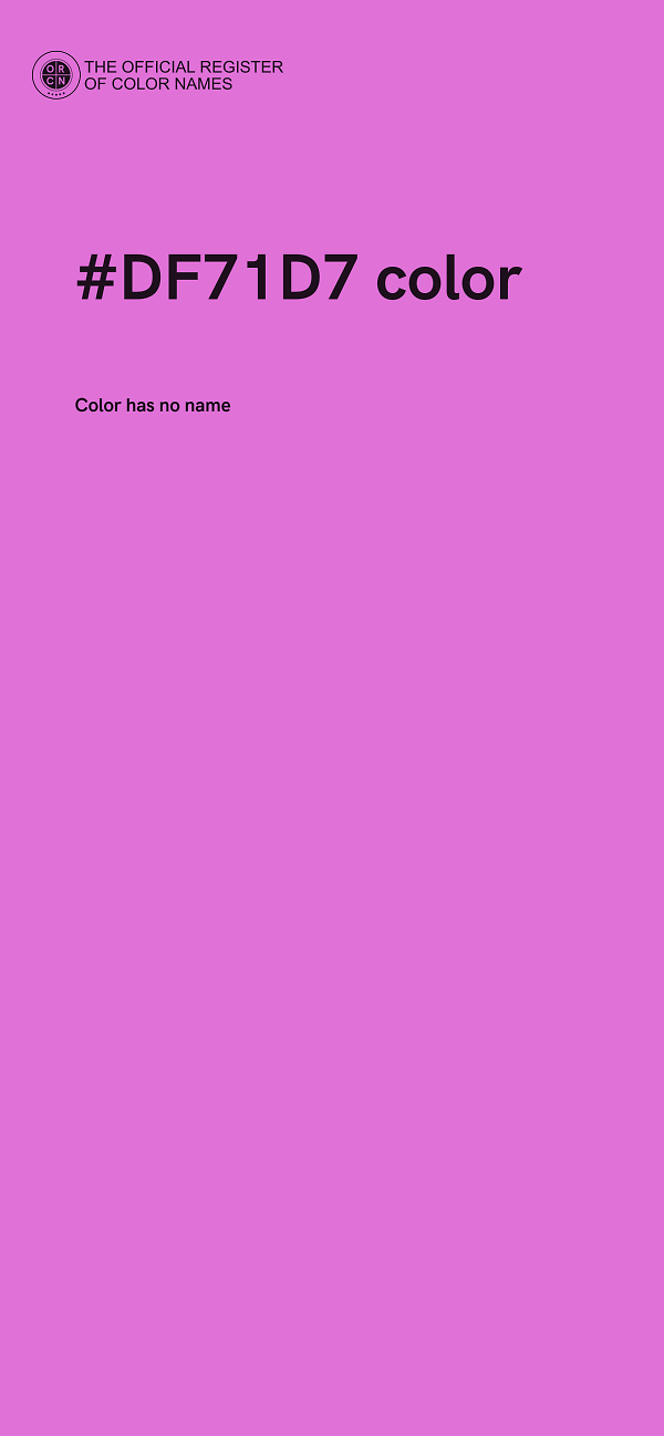 #DF71D7 color image