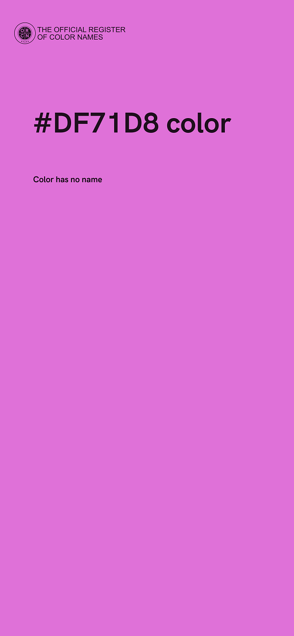 #DF71D8 color image