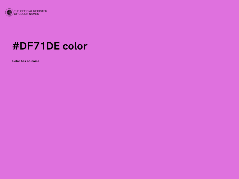 #DF71DE color image